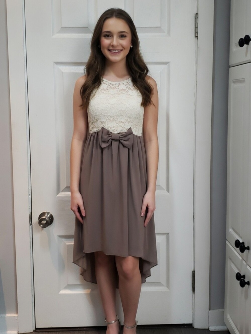 3/$20 White & Grey Dress